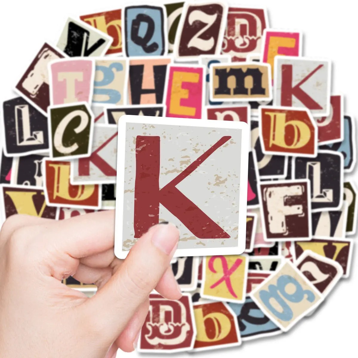 Etori Life 52 قطعة أنماط الحروف الإنجليزية الملونة...