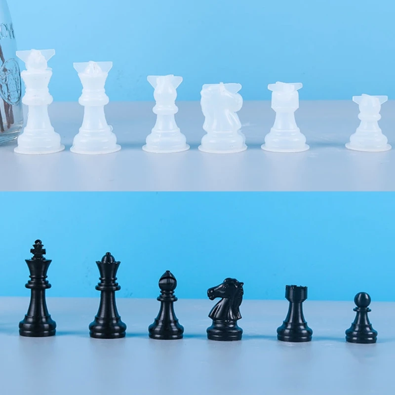 

Y51E 3D шахматная доска, силиконовая форма для самостоятельного изготовления шахматных шашек, смоляная форма