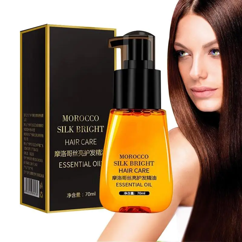 Olio Di Argan Marocchino Sieri Di Olio Di Argan Per Capelli Anti-Crespo Sieri Per Capelli Per Ammorbidire I Capelli Secchi Sieri Nutrienti Per Capelli