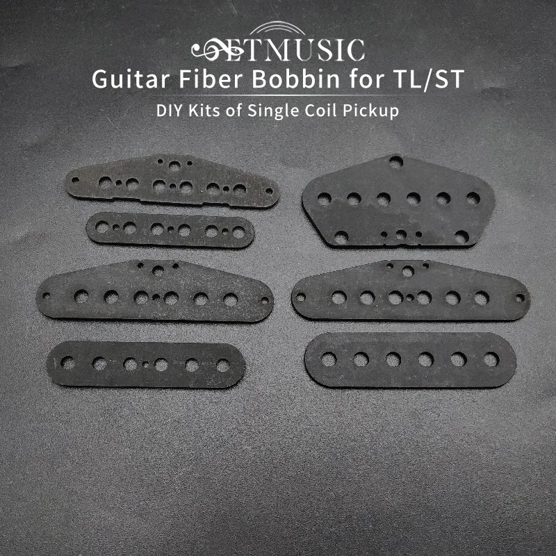 

20Sets Pickup Parts Fiber Bobbin for ST TL Guitar Pickup DIY Kits Single Coil Pickup Black Color