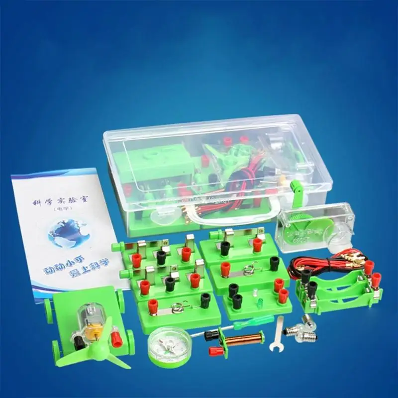 Electromagnetic Experiment Kit School Physics Labs Basic Electricity Discovery Circuit and Magnetism Experiment kits for High School Students Gift