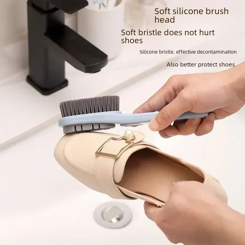 1Pc Rubber Shoe Brush Double-sided Flip Flops Snow Boots Shoe Care Specialized Brush Household Dirt Removal Cleaning Tools Brush 3