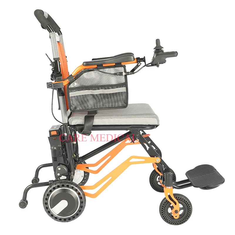 Hot Aluminum alloy Ultra-light Foldable Electric Power Wheelchair, Net Weight 17.5 KG