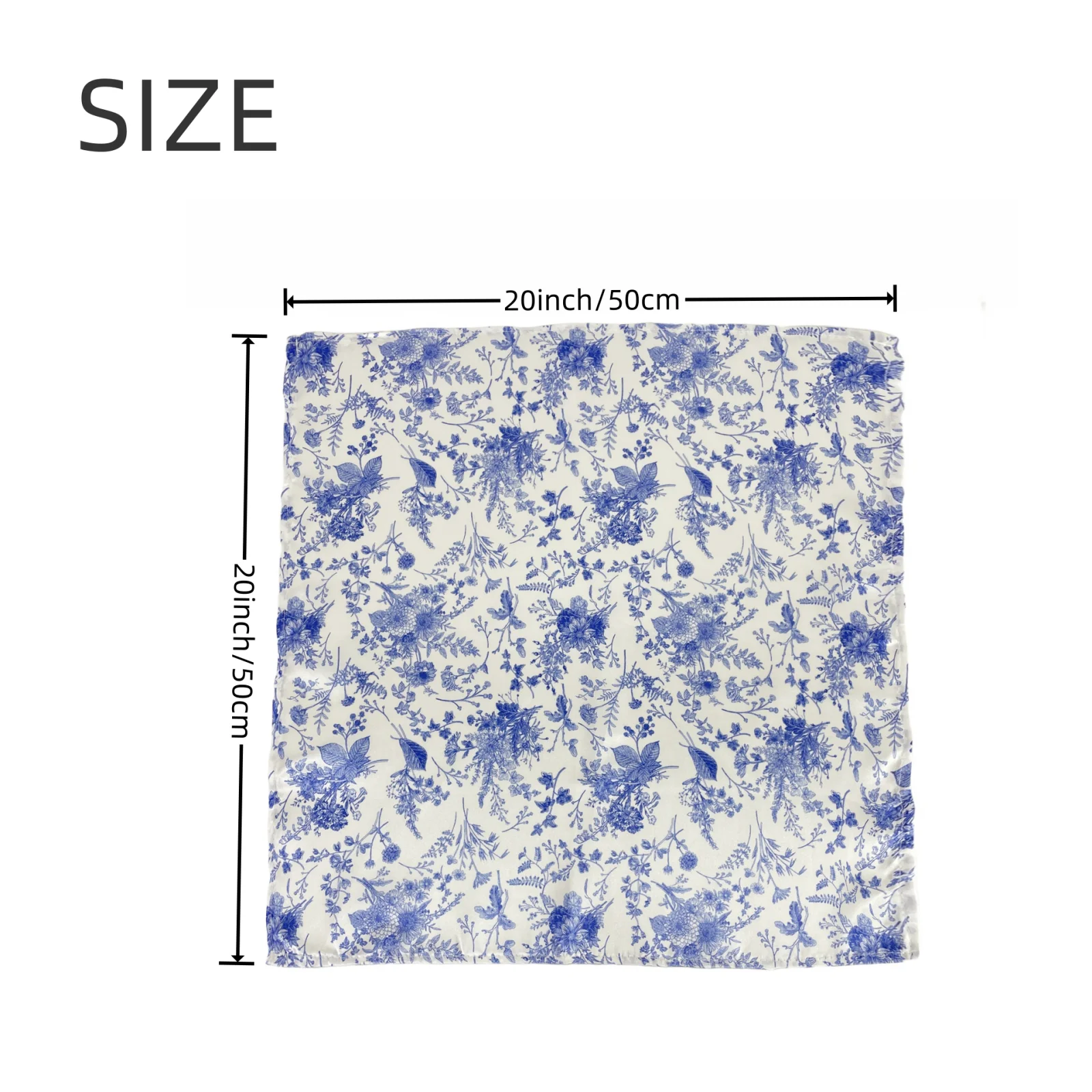 10 pieces/pack of colored Ding printed blue and white porcelain patterned napkins