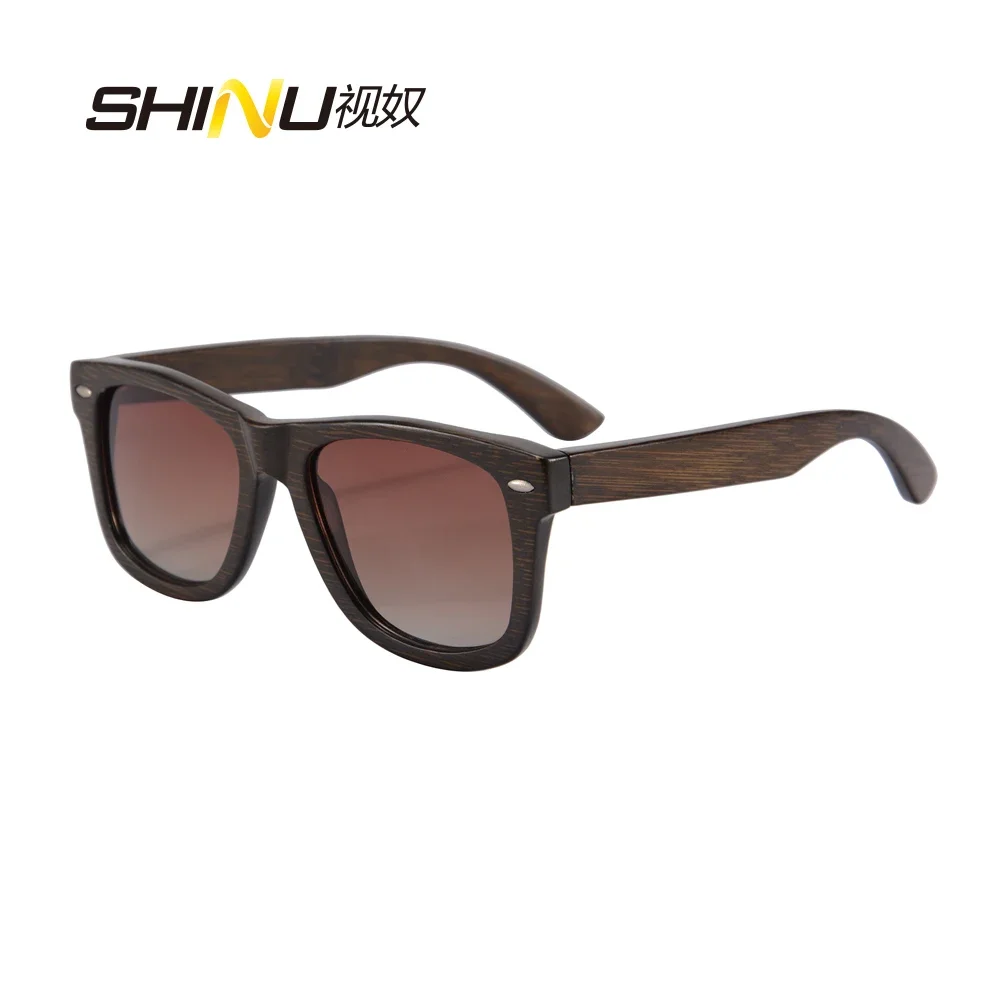 

SHINU brand nature bamboo sun glassed for men polarized lenses y2k women retro vintage sunglasses polarized 2024 Driving Fishing