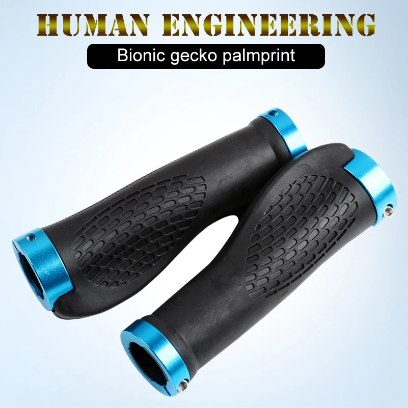 WEST BIKING Bike Handlebar Ergonomic Grip Non-Slip Rubber Mountain MTB Road Bike Bicycle Grips With Lock Ring Handlebar Plug