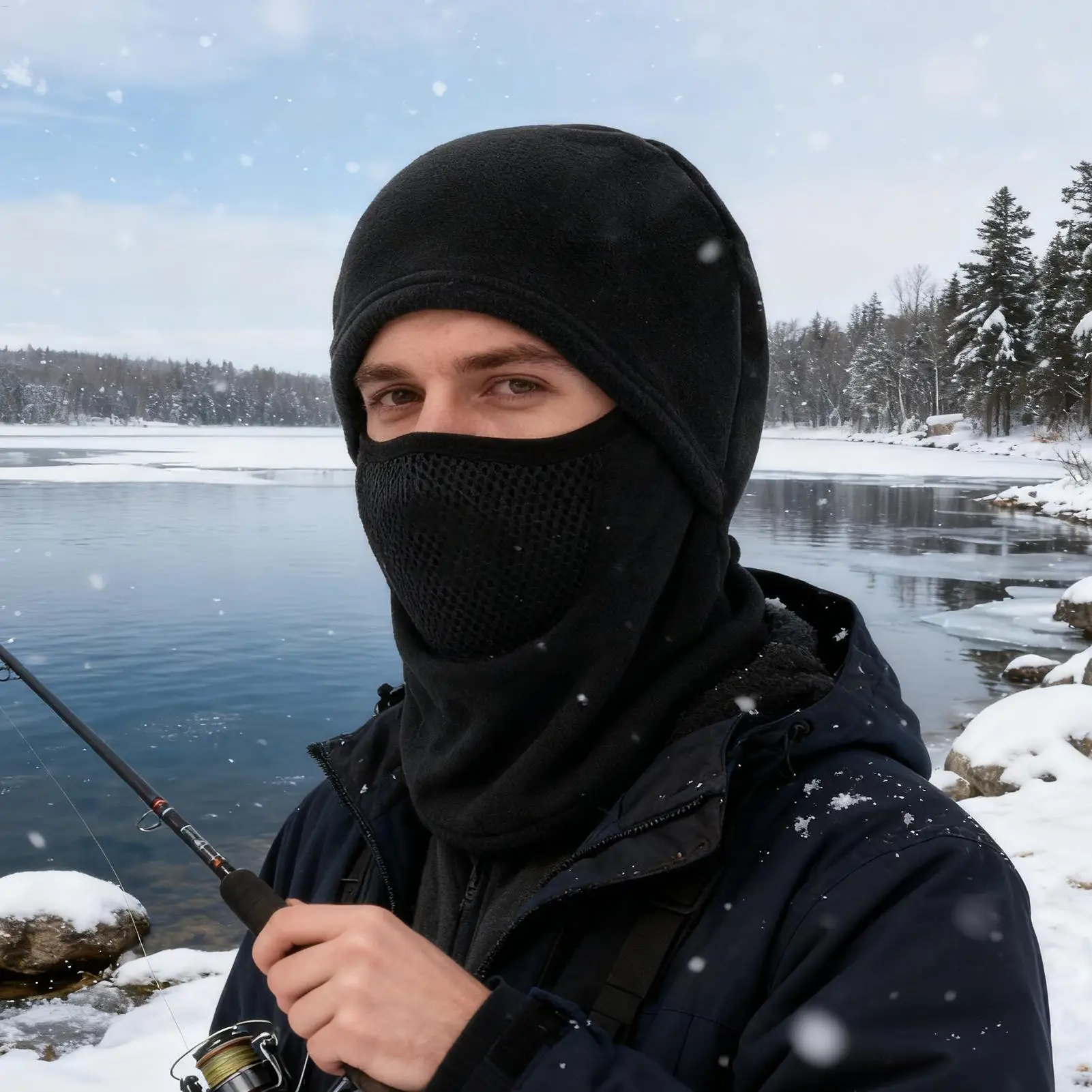오토바이 겨울용 얼굴 보호대, 오토바이 보온 용품, 얼음낚시 넥 게이터, 라이더용, 스쿠터, 고속도로 주행, 도시 통근용