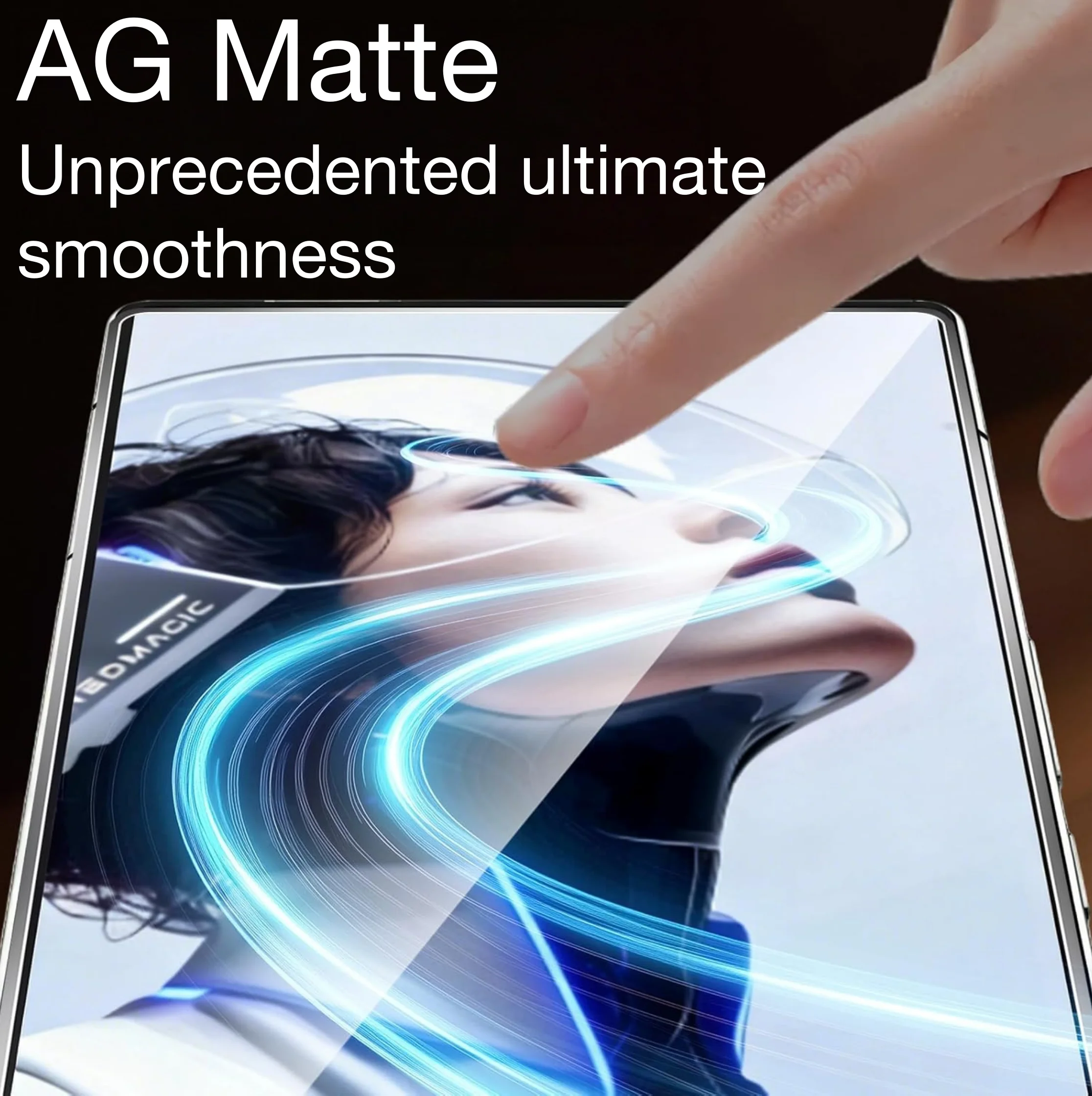 2-Pack Matte Frosted Tempered Glass Screen Protector with Ultrasonic Technology
