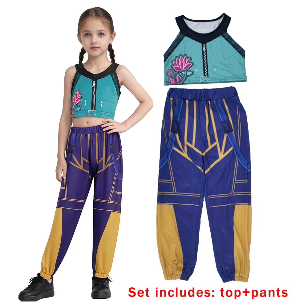 Girls Animated Movie Cosplay Girl Group Costume Outfit Favorite Stage Performance Clothes Halloween Easter Mardi Gras Dress Up