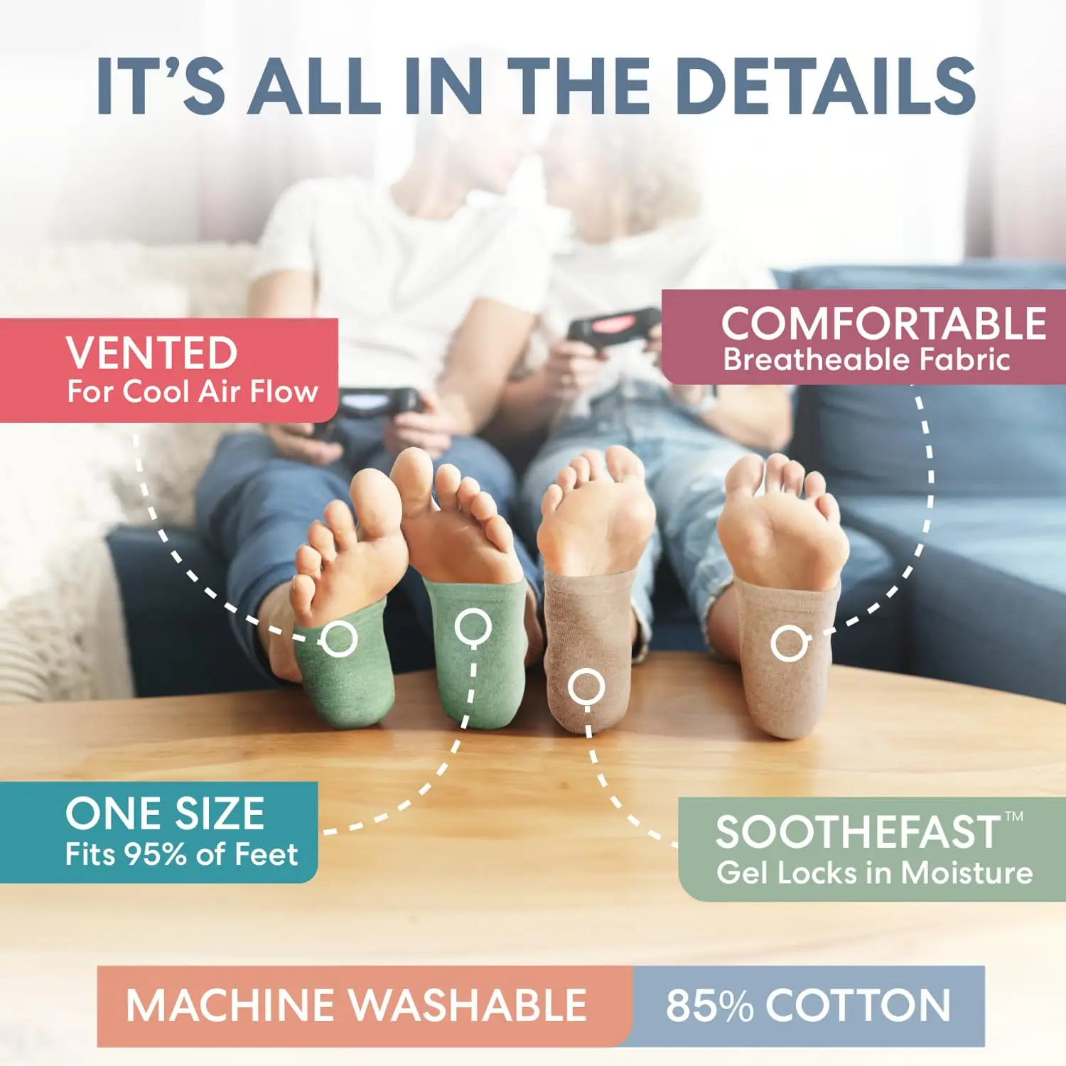 Gel Heel Crack Socks Mesh Breathable Cotton Socks Heel Protection Half Silicone Cover heel protection socks