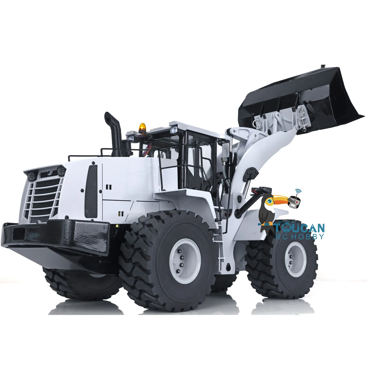 In Stock Metal 1/14 Hydraulic RC Loader WA470 DIY Car Toy ESC Motor Servo Lights Refitted 980l Model  TH18404 5