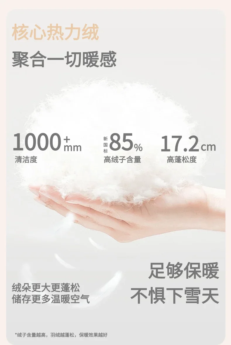 Korean Autumn Winter Children's Down Jacket Boys Girls Thick Hooded White Duck Down Jacket Teenagers Winter 3-12Y