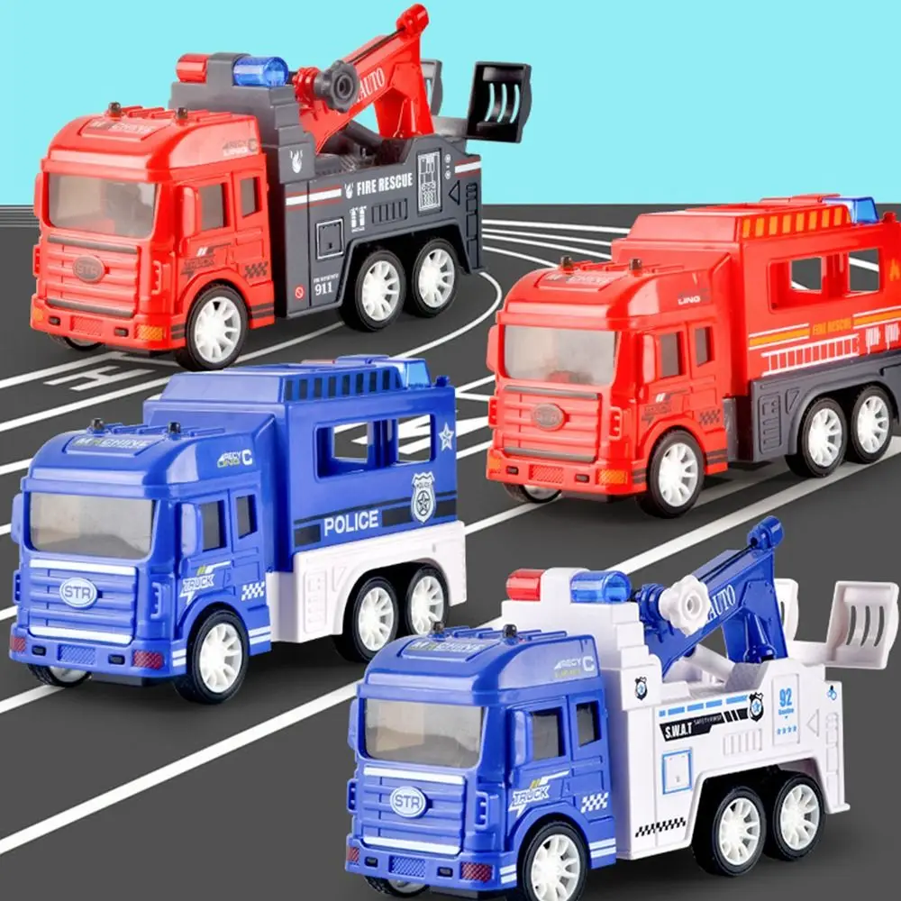 

Required Openable Door Car Model Rescue Vehicle Excavating Machinery Fire Truck Inertial Car Toy Children Boy Gift