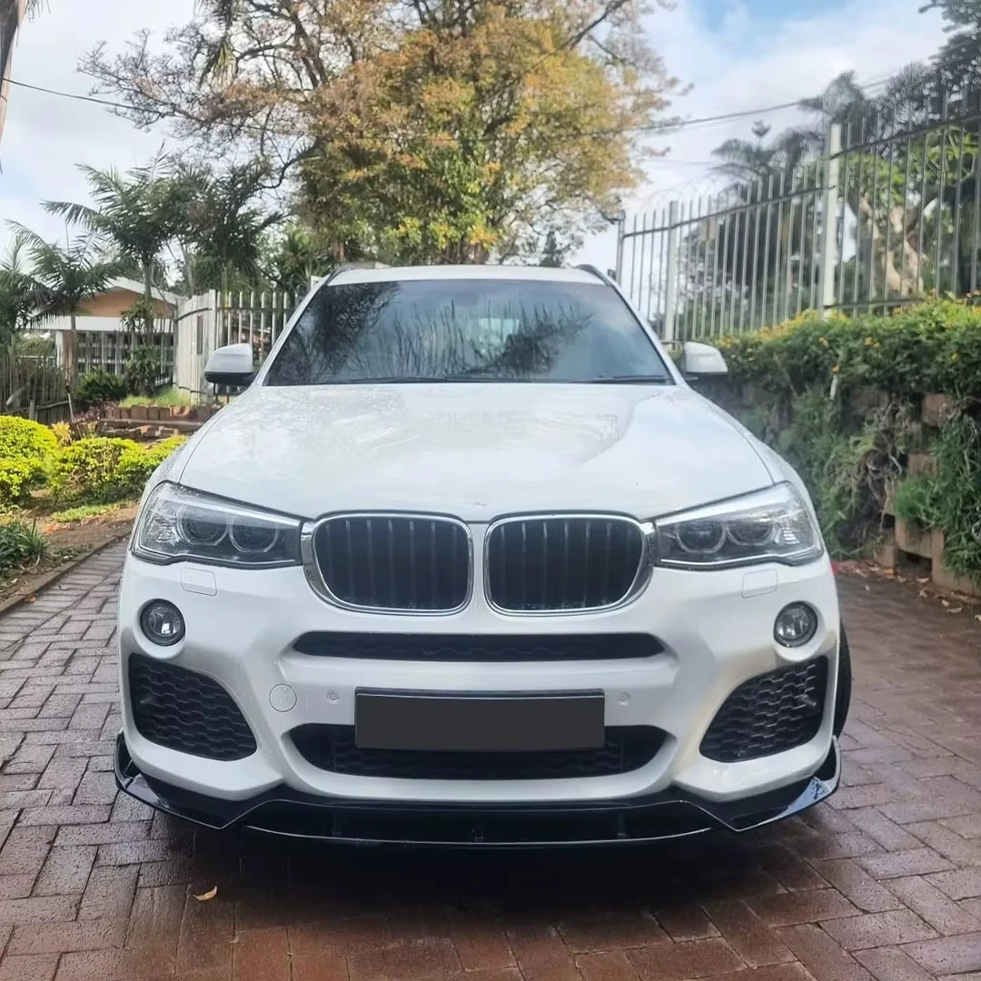 BMW X3 F25 X4 F26 2014-2016용 프론트 범퍼 립 쇼벨 M 스포츠 스플리터 외장 부품 바디 키트 자동차 튜닝 가드 액세서리