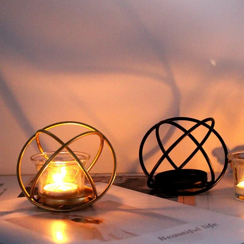 

Nordic Style 3D Geometric Cup Candle Stand, Wedding Tea Light Holder, Centerpieces, Wall Hanging Candleholder Case, 1Pc