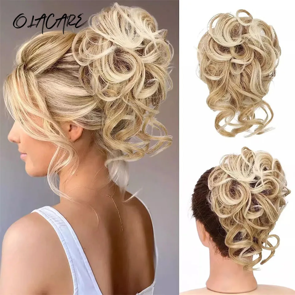 Synthetic Hair Bun Chignon for Women Black Brown