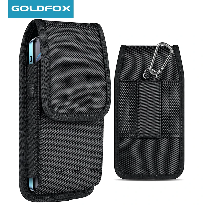 Handy-Holster-Hülle mit Gürtelclip, Handy-Tasche, Nylon-Abdeckung, Hüfttasche für iPhone 13, 12, 11 Pro, Xiaomi, Samsung Galaxy S21 S22 – Detail 1
