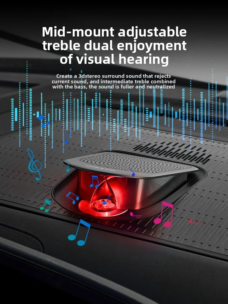 Car Sound Speakers for Cadillac CT4 CT6 Pop-up Tweeters Car Audio 32 Colors LED