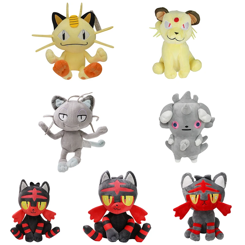 Tyranitar Raichu Pokemon Anime Plush Toy Litten Spinda Persian