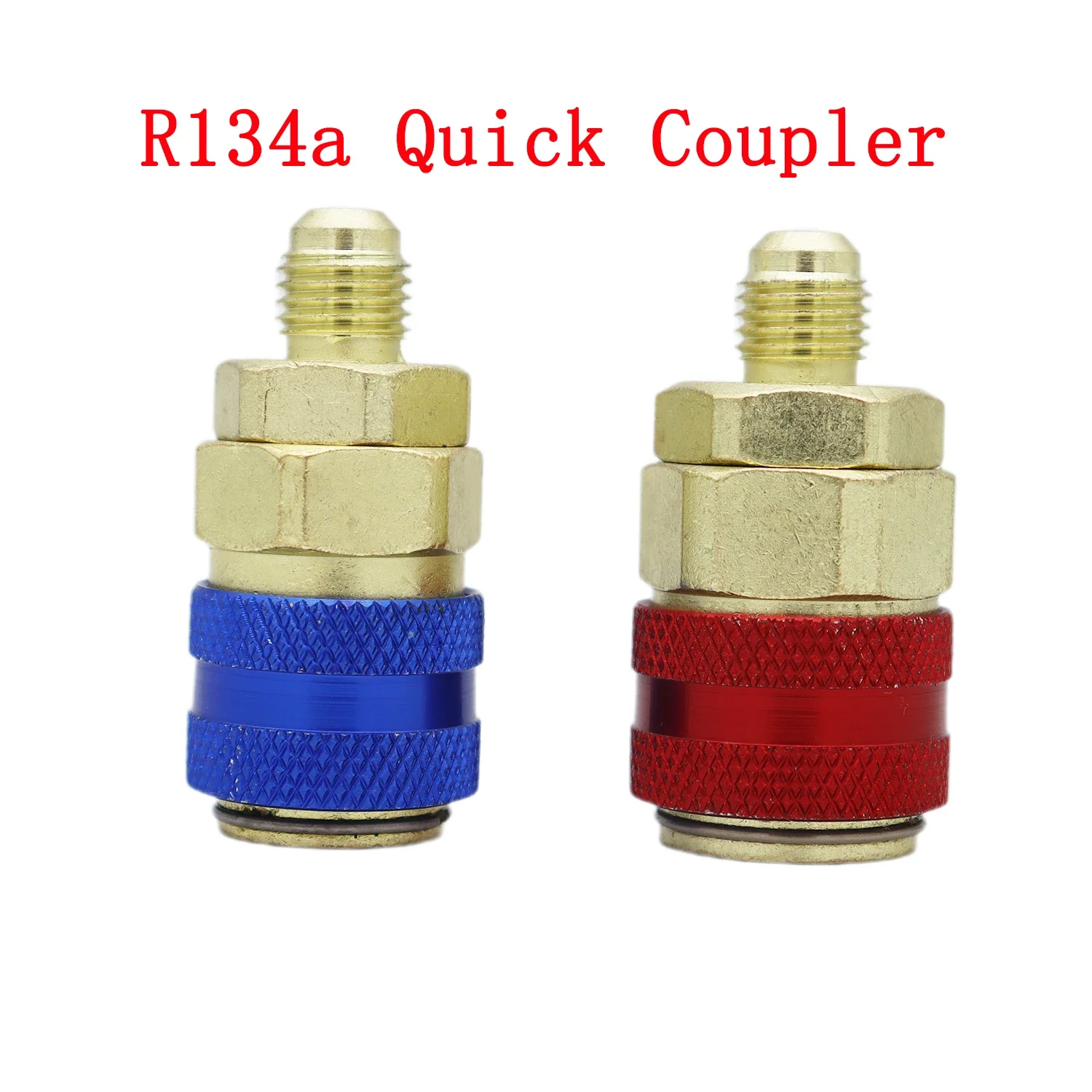 R1234YF to R134A Quick Connector Adapter, Splice Connector Hose Adapter for AC Charging of Automotive Air Conditioner