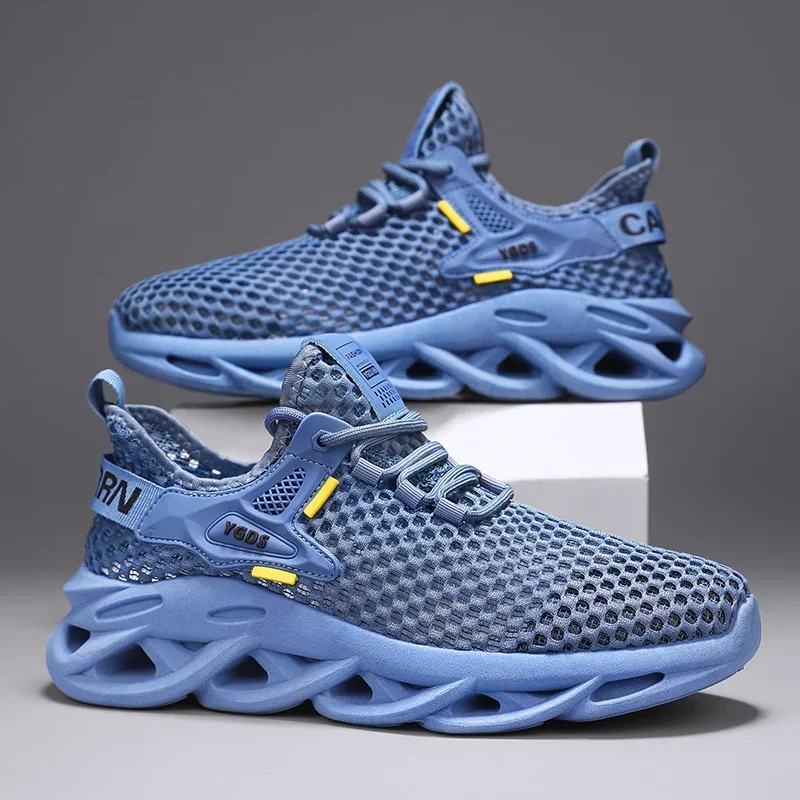 أحذية رياضية شبكية صيفية للرجال - قابلة للتنفس للج...
