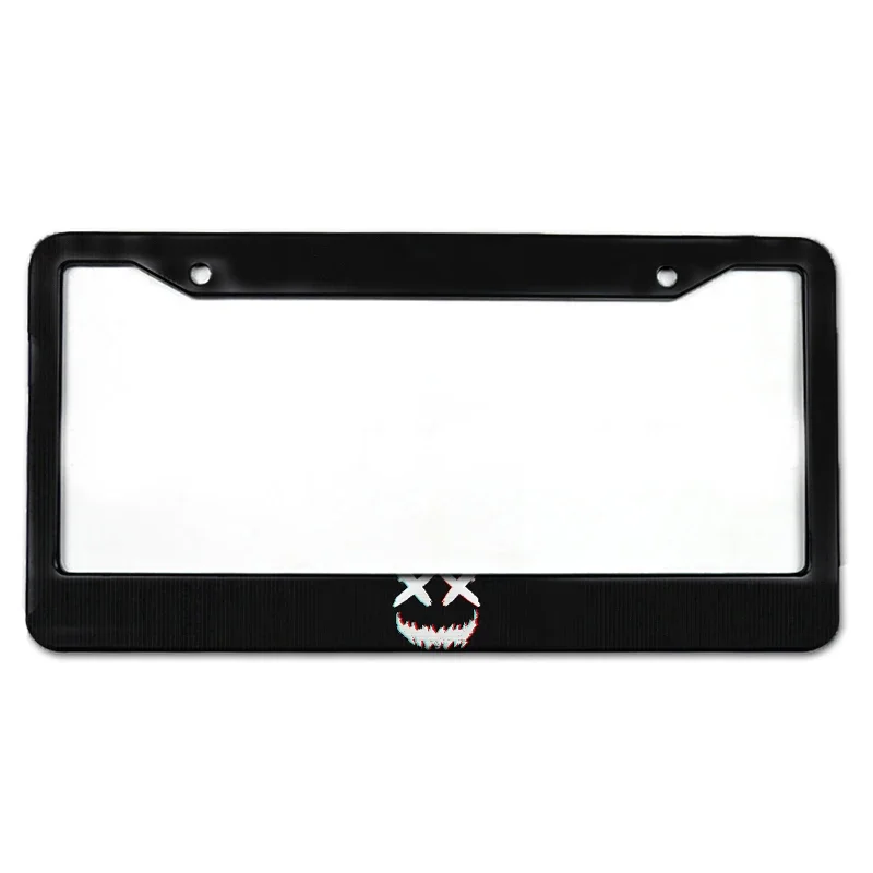 Customizable Aluminum License Plate Frame with HD Image and Text for Cars - Includes Mounting Screws