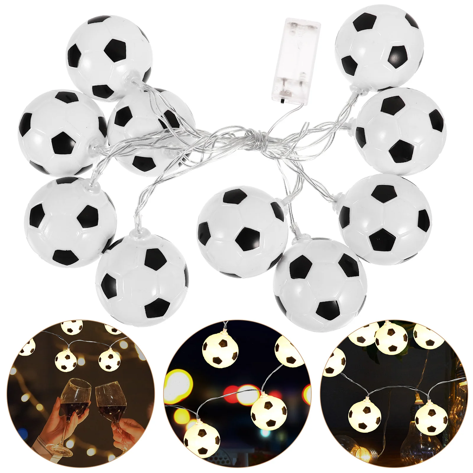 

Sports Party Decoration Soccer String Light Sports Ball String Light Soccer Party Supplies without
