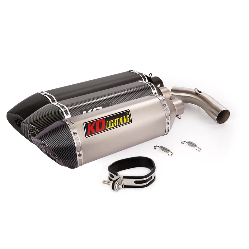 

51mm For kawasaki ZX10R 2008-2010 Stainless steel Motorcycle Reserve catalyst Muffler Pipe Silencer Slip-on Exhaust Set