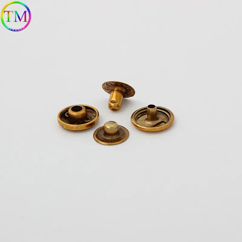 20-100 Pieces Multi-Color Snap Fasteners Metal Snaps Rivets Stud Leather Bag Clothes Jacket Repair Rivet Diy Accessories