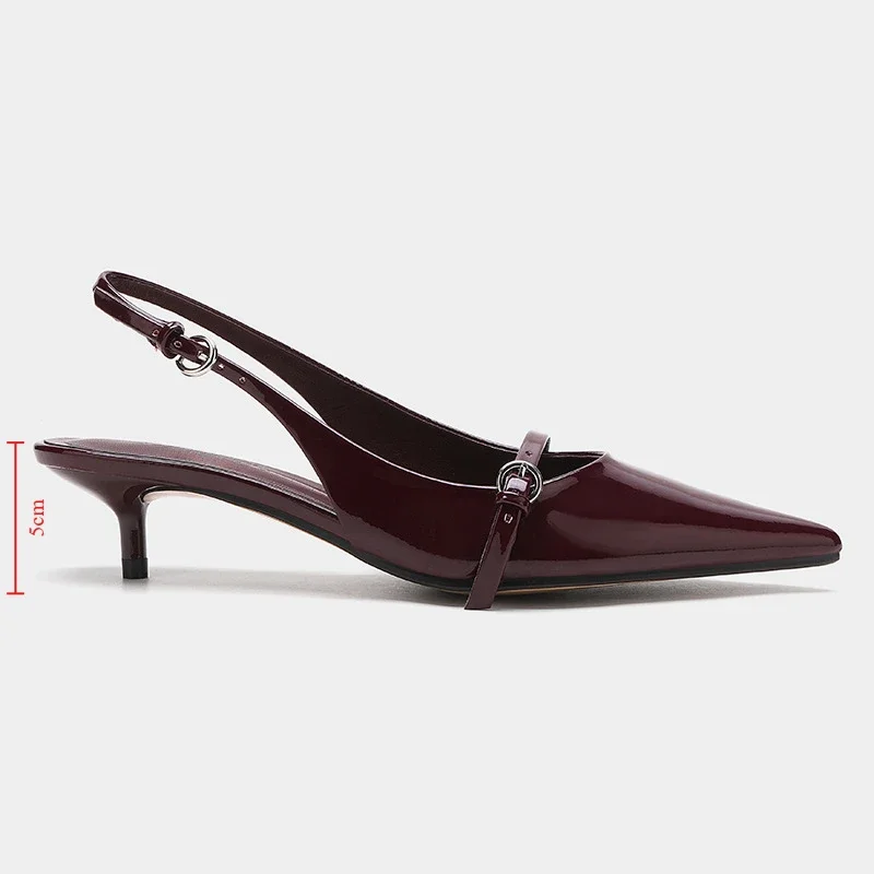 Women High Heels Slingback Sandals Pointed Toe Summer Wedding