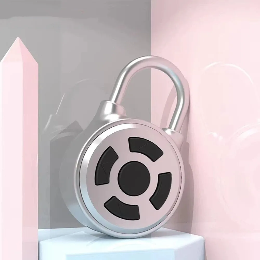 38mm Size Bluetooth Padlock Password Protection APP Control Smart Password Lock Rechargeable Battery Unlock Record