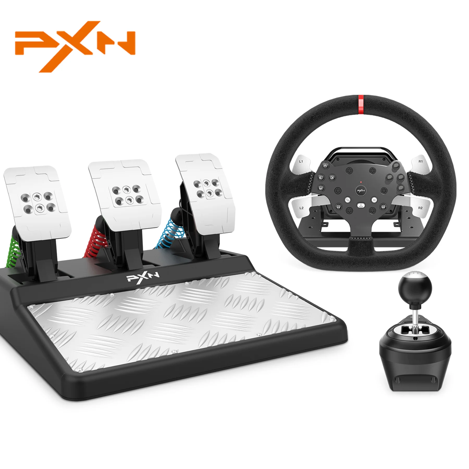 PXN V10 Game Steering Racing Simulator Steering Wheel Volante 270/900