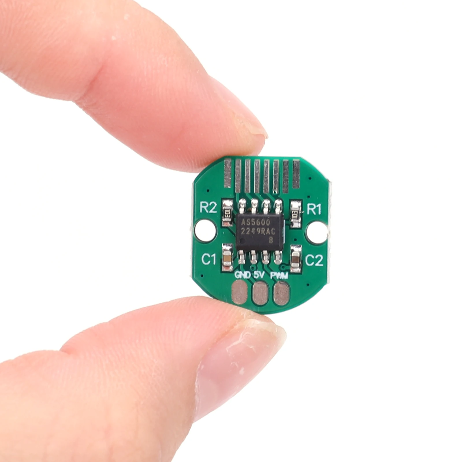 【Direct-sales】 AS5600 Magnetic Rotary Encoder PWM I2C Interface Magnetic Position Sensor Encoder with 3-pin Wire for Brushless Gimbal Motor.