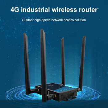 4G LTE Router Industrial Grade 4G Wireless Router 300Mbps 4G LTE CAT6 SIM Card Router Firewall Protection Support 32 Wifi Users 2