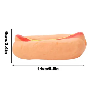 Simulation Pet Dog Chewing Toy Donut Ice Cream Burger Puppy Sound Squeaker Chew Toys For Puppy Cat Interactive Pet Supplies 5