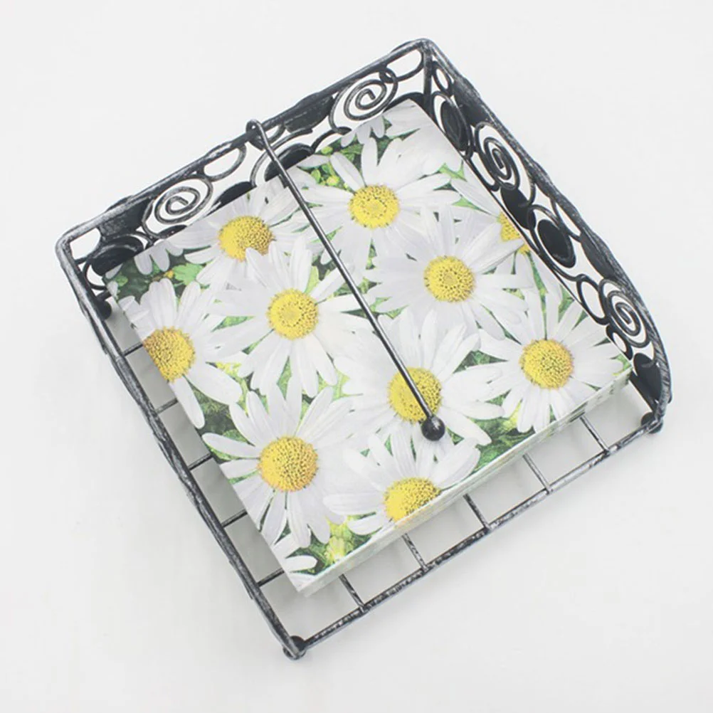 20 Pcs Decoupage Paper Napkins Crafts Dollar Tissue Handkerchief Money for Daisy Printed Dinner Party Second Floor Floral