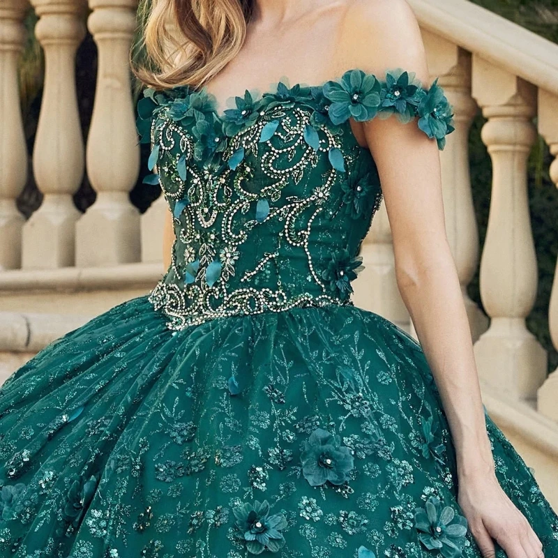 

Мексиканское платье 15 лет изумрудно-зеленое платье Quinceanera Кружевные Аппликации Цветочные бусины корсет милое платье 16 Abiti Da Cerimoni