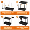 Under Sink Pull Out Cabinet Organizer 2 Tier Slide Out Sink Shelf Storage Shelves Large Capacityfor Kitchen Bathroom Cabinet 5