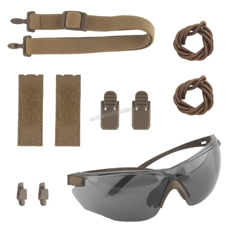 W810 Tactical Glasses Set Ballistic Goggles Windproof Motocross Shooting Glasses Airsoft Hunting Cycling Moto Protective Eyewear