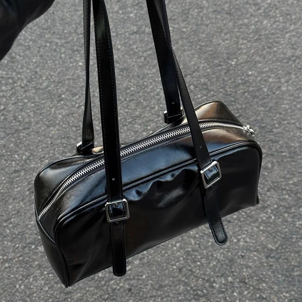 Women PU Leather Shoulder Armpit Bag Y2k Girls Chic Hobo Bag Brand Handbags Purse Luxury Top Handle Tote Bag 2023 Women's Bags