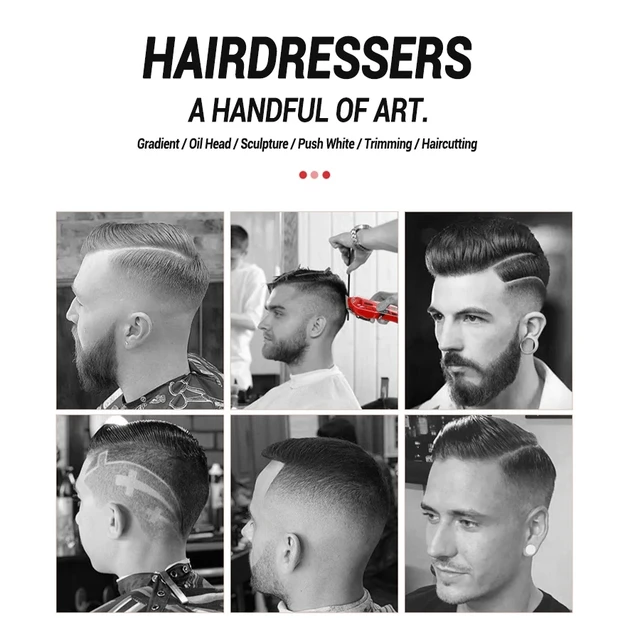 Máquina de Cortar Cabelo Profissional Recarregável