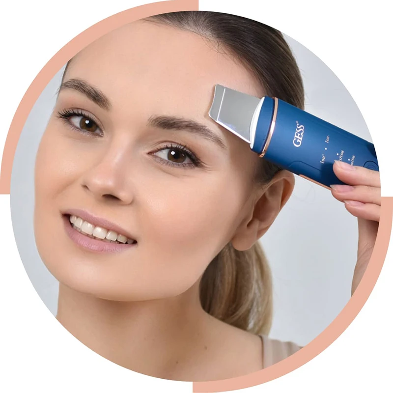 GESS Skin Scrubber Skin Spatula Blackhead Remover Facial Cleaner with 4 Modes Skincare Tool