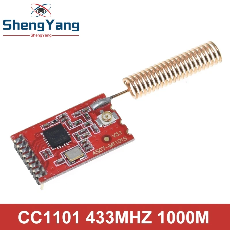TZT CC1101 10mW Wireless Module 433MHZ 868MHZ 300-1000M Long Distance Transmission SMA Antenna Wireless Transceiver Module wireless module