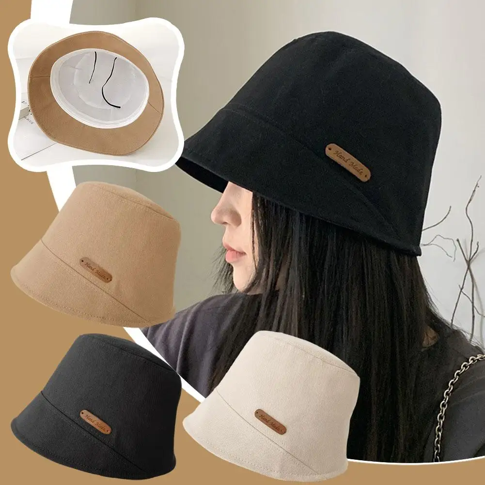 

Summer Wide Brim Fisherman Hat Women Foldable Sunshade Visors Female Adjustable Cap Outdoor Sports Panama Cap Fisherman Buc Y5H5