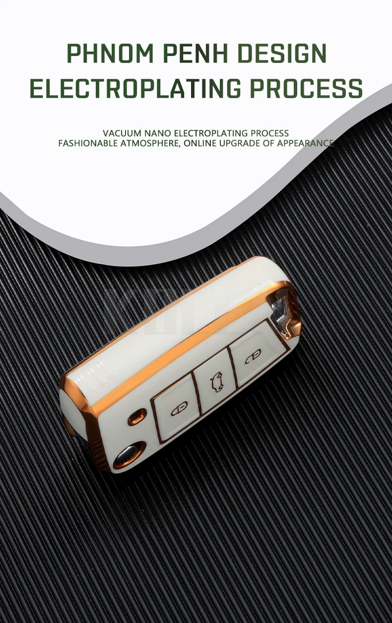 Fashion TPU Car Flip Key Case Cover Shell per VW Volkswagen Golf 7 MK7 Tiguan MK2 per Seat Ateca Leon FR 2 Ibiza Skoda Octavia - Saa31d041713541a38d8f62755ab968cbV