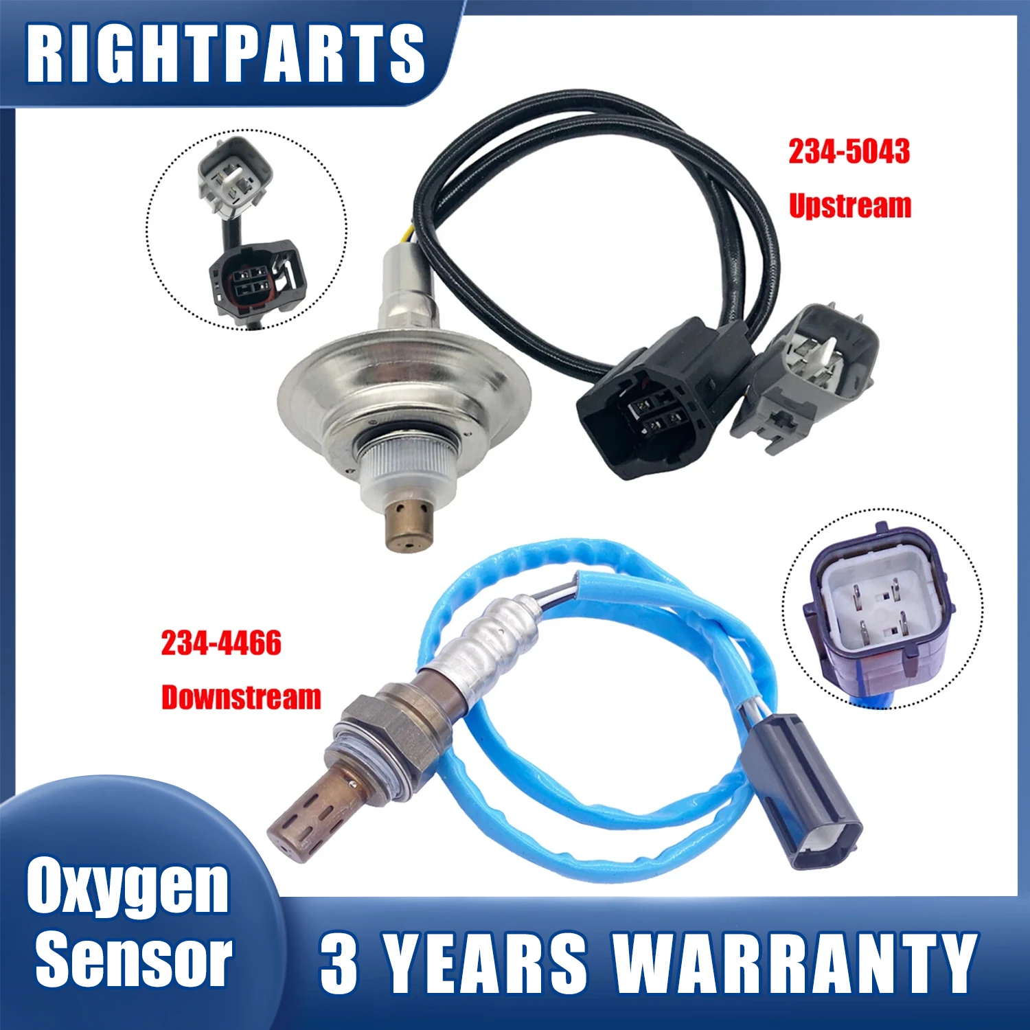 Up&Downstream Oxygen Sensor 234-5043 234-4466 L555-18-8G1 L556-18-861 L555188G1 L555-18-8G1A For Mazda CX-7 2.5L 2010 2011 2012