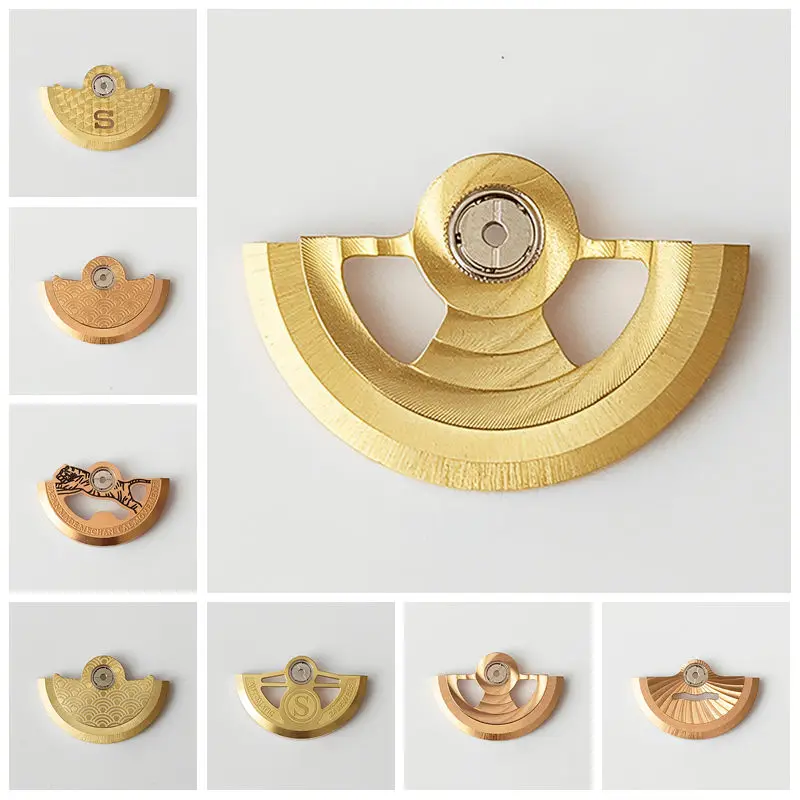 Exquisite Rose Gold Watch Movement Rotor Replacement