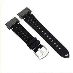 Premium Porous Breathable Leather Watch Band - 26mm - 26mm (BB)