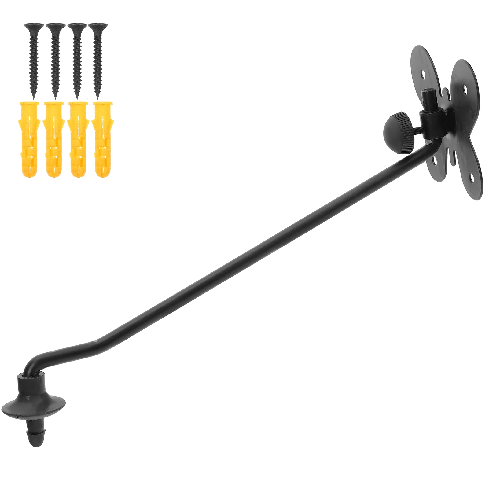 

1 Set of Slat Wall Cymbal Arm Iron Cymbals Display Frame Support Wall Hanger