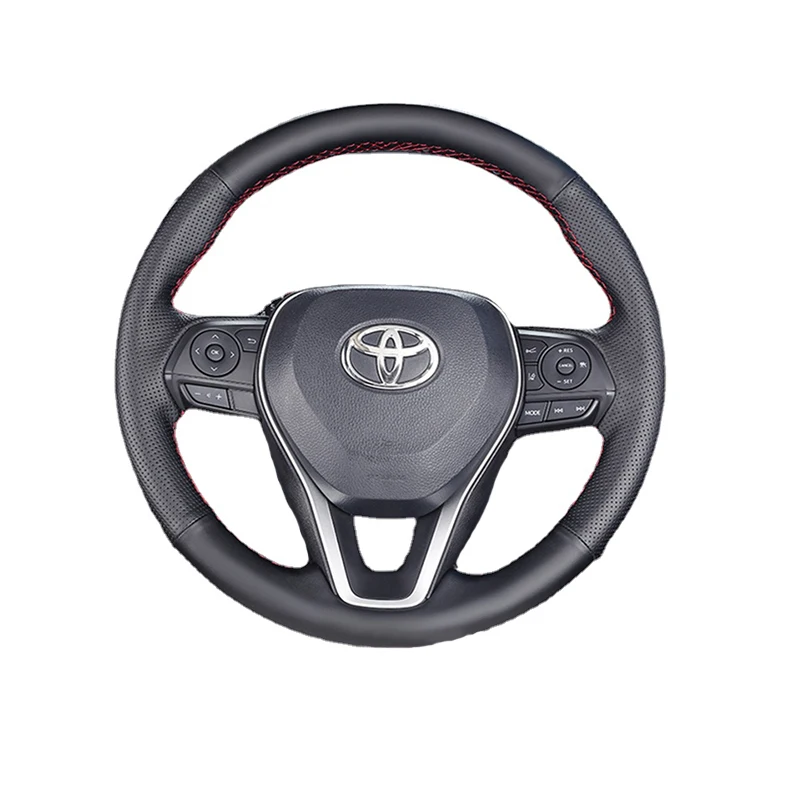 

Натуральная кожа для Toyota, задняя крышка, Ручное шитье, защитные аксессуары для салона автомобиля